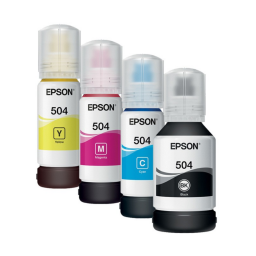 Botella tinta orig Epson T504 Cyan